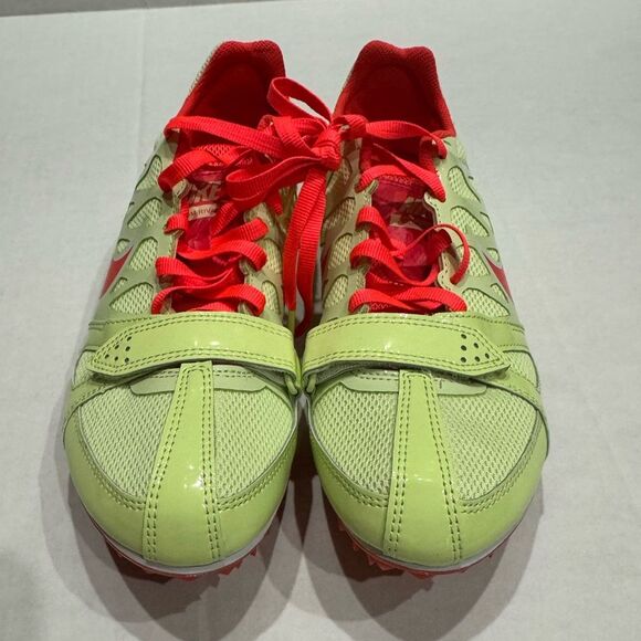 NIKE Track Shoes Cleats Zoom Rival S 6 456811-761 Green Running Sprinting Sz 7.5 - Picture 2 of 6